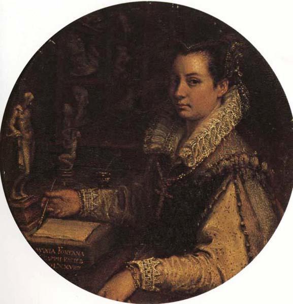 Lavinia Fontana Self-Portrait in the Studiolo